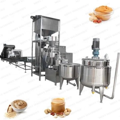 Ce Approved Industrial Groundnut Paste Production Making Line Peanut Butter Processing Machine For Sale